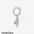 Women's Pandora Sky Blue Beaded Heart Dangle Charm Jewelry