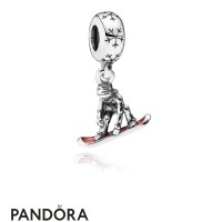 Women's Pandora Snowboarder Pendant Charm Jewelry Women's Pandora Snowboarder Pendant Charm Jewelry