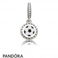 Women's Pandora Soccer Dangle Charm Mixed Enamel Jewelry