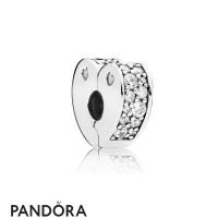 Women's Pandora Jewelry Sparkling Arcs Of Love Spacer Clip Jewelry Women's Pandora Jewelry Sparkling Arcs Of Love Spacer Clip Jewelry