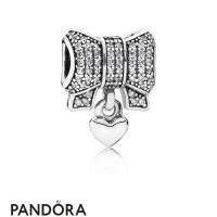 Pandora Sparkling Paves Charms Heart Bow Charm Clear Cz Jewelry Pandora Sparkling Paves Charms Heart Bow Charm Clear Cz Jewelry