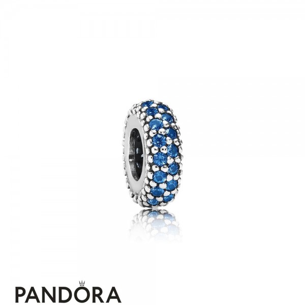 Pandora Sparkling Paves Charms Inspiration Within Spacer Blue Crystal Jewelry