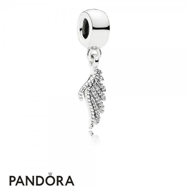 Pandora Sparkling Paves Majestic Feather Pendant Clear Cz Jewelry-Pandora Charm Online Leading Retailer