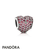 Pandora Sparkling Paves Charms Pave Heart Charm Red Cz Jewelry Pandora Sparkling Paves Charms Pave Heart Charm Red Cz Jewelry
