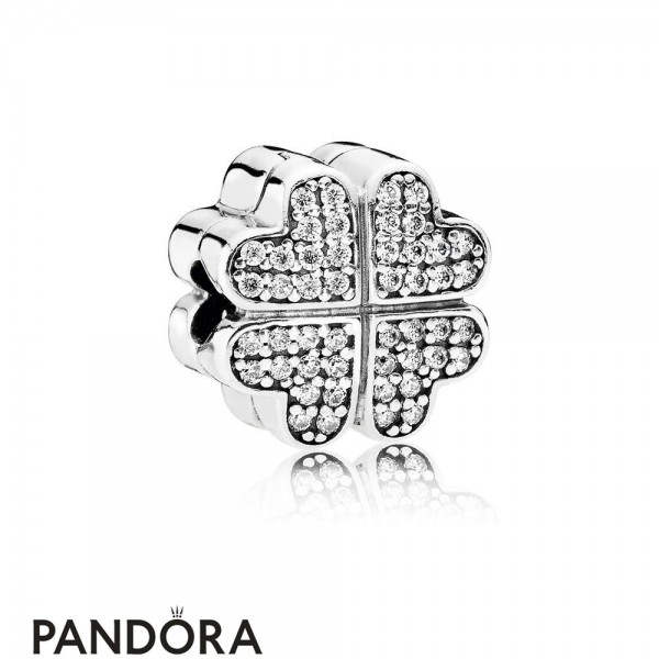 Pandora Sparkling Paves Charms Petals Of Love Clear Cz Jewelry