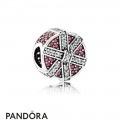 Pandora Sparkling Paves Charms Shimmering Gift Charm Red Clear Cz Jewelry