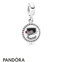 Women's Pandora Teacher Pendant Charm Mixed Enamel Jewelry