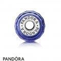 Pandora Touch Of Color Charms Blue Fascinating Iridescence Charm Murano Glass Jewelry