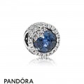 Pandora Touch Of Color Charms Dazzling Snowflake Charm Twilight Blue Crystals Clear Cz Jewelry