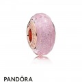 Pandora Touch Of Color Charms Pink Shimmering Murano Glass Charm Pandora Rose Jewelry