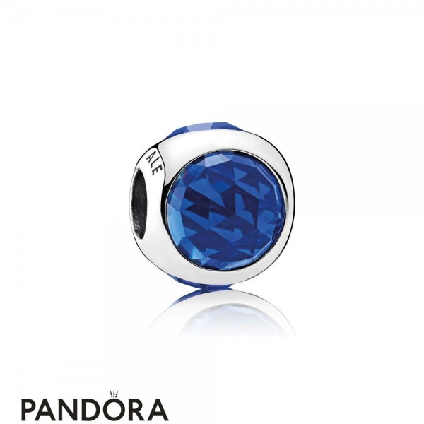 Pandora Touch Of Color Charms Radiant Droplet Charm Royal Blue Crystals Jewelry