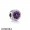 Pandora Touch Of Color Charms Radiant Hearts Charm Royal Purple Crystal Clear Cz Jewelry