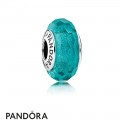 Pandora Touch Of Color Charms Teal Shimmer Charm Murano Glass Jewelry
