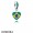 Pandora Vacation Travel Charms Brazil Heart Flag Pendant Charm Mixed Enamels Jewelry