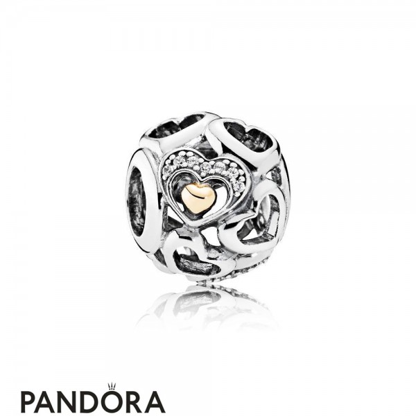 Pandora Valentine's Day Charms Heart Of Romance Charm Clear Cz Jewelry