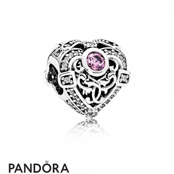 Socialist Frontier Stræde Pandora Valentine's Day Charms Opulent Heart Orchid Clear Cz  Jewelry-Discount Pandora Charm