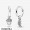 Women's Pandora Acorn & Leaf Hoop Earrings Jewelry