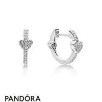 Women's Pandora Alluring Hearts Hoop Earrings Jewelry Women's Pandora Alluring Hearts Hoop Earrings Jewelry