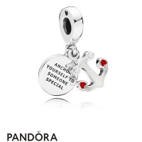 Women's Pandora Anchor Of Love Dangle Charm Red & Black Enamel Jewelry Women's Pandora Anchor Of Love Dangle Charm Red & Black Enamel Jewelry
