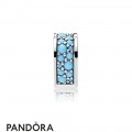 Women's Pandora Arcs Of Love Clip Cyan Blue Crystal Jewelry