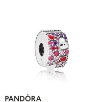 Women's Pandora Asymmetric Hearts Of Love Clip Jewelry Women's Pandora Asymmetric Hearts Of Love Clip Jewelry