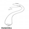 Women's Pandora Asymmetric Hearts Of Love Necklace Jewelry