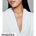Women's Pandora Asymmetric Hearts Of Love Necklace Jewelry