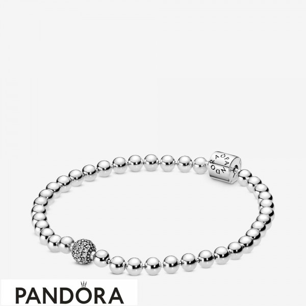 Women's Pandora Beads & Pave Bracelet Jewelry