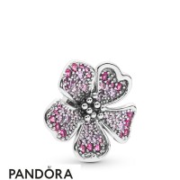 Women's Pandora Big Peach Blossom Flower Charm Jewelry Women's Pandora Big Peach Blossom Flower Charm Jewelry
