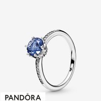 Women's Pandora Blue Sparkling Crown Ring Jewelry Women's Pandora Blue Sparkling Crown Ring Jewelry