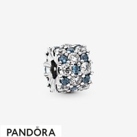 Women's Pandora Blue & Clear Sparkle Charm Jewelry Women's Pandora Blue & Clear Sparkle Charm Jewelry