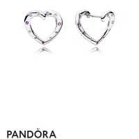 Women's Pandora Bright Heart Hoop Earrings Jewelry Women's Pandora Bright Heart Hoop Earrings Jewelry