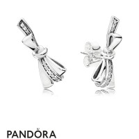 Women's Pandora Brilliant Bow Earring Studs Jewelry Women's Pandora Brilliant Bow Earring Studs Jewelry