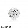 Women's Pandora Charm De Noel 2019 Merry Christmas In Silver Jewelry