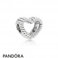 Women's Pandora Charm Heart Perled In Silver Jewelry