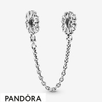 Women's Pandora Clear Sparkle Safety Chain Charm Jewelry Women's Pandora Clear Sparkle Safety Chain Charm Jewelry