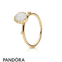 Pandora Collections Soft Sweetness Ring White Opal 14K Gold Jewelry Pandora Collections Soft Sweetness Ring White Opal 14K Gold Jewelry