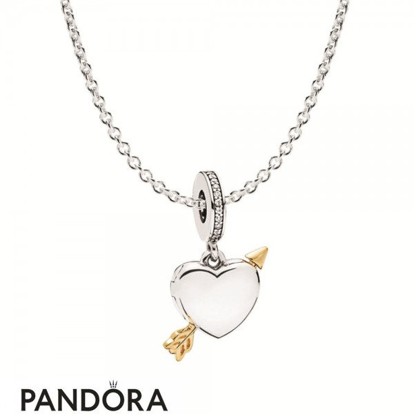 Women's Pandora Cupid Doesn'T Make Mistakes Necklace Gift Set Jewelry
