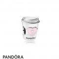 Women's Pandora Drink To Go Charm Pink Enamel Jewelry