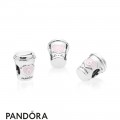 Women's Pandora Drink To Go Charm Pink Enamel Jewelry