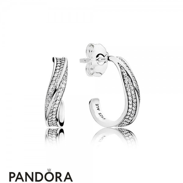 Women's Jewelry Pandora Elegant Waves Earring Studs Jewelry