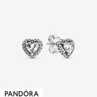 Women's Pandora Elevated Heart Stud Earrings Jewelry Women's Pandora Elevated Heart Stud Earrings Jewelry