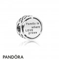 Women's Pandora Family Roots Openwork Charm Jewelry