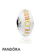 Women's Pandora Florida Sun Murano Charm Mixed Enamel Jewelry Women's Pandora Florida Sun Murano Charm Mixed Enamel Jewelry