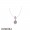 Women's Pandora Flower Pressed Necklace Jewelry