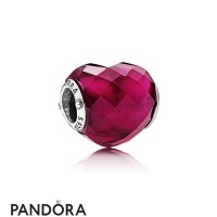 Women's Pandora Fuchsia Shape Of Love Charm Fuchsia Rose Crystal Jewelry Women's Pandora Fuchsia Shape Of Love Charm Fuchsia Rose Crystal Jewelry