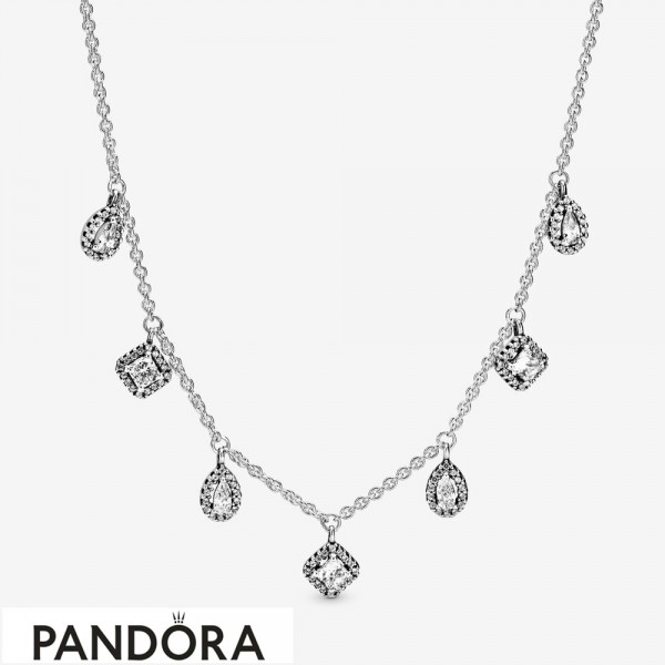 Women's Pandora Geometric Shapes Necklace Jewelry