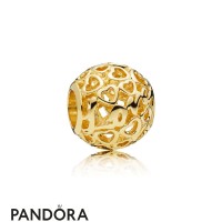 Women's Pandora Glowing With Love 14Ct Gold Charm Jewelry Women's Pandora Glowing With Love 14Ct Gold Charm Jewelry