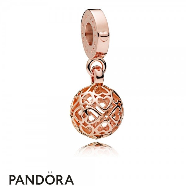 Women's Pandora Harmonious Hearts Dangle Charm Pandora Rose Jewelry