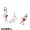 Women's Pandora Heart Balloons Dangle Charm Jewelry